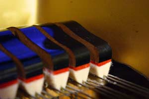 Yamaha C7, THE 7TH virtual piano instrument - damper close up