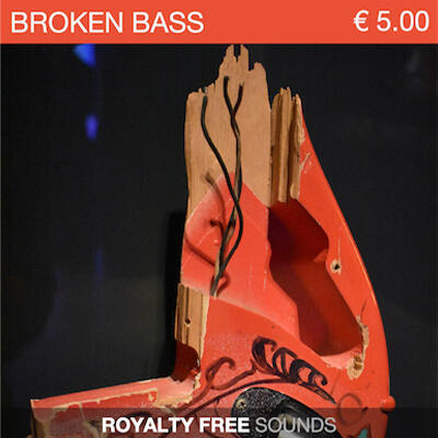 Broken bass guitar sounds sample pack