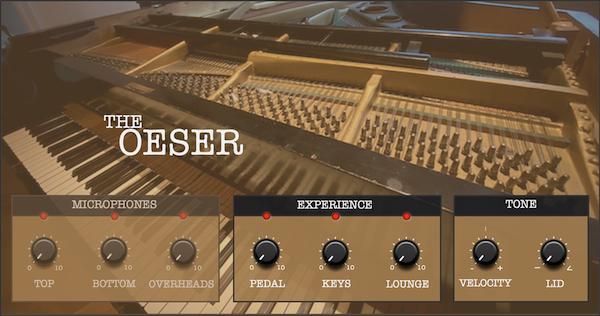 THE OESER virtual piano instrument - the experience and tone section